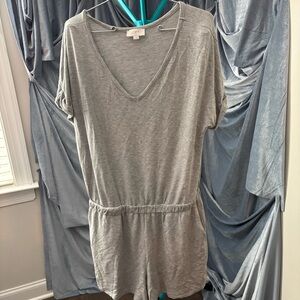 LOFT grey romper size medium